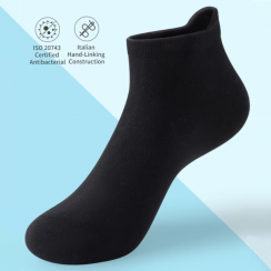 50 Prs Combed Cotton Mens Autumn Antibacterial and Deodorizing Short Socks