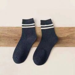 60 Prs Autumn Men Thick Breathable Mid Tube Crew Cotton Socks