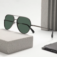 8 Prs TAC Polarized Shades Metal Classical Shape Sunglasses for Men