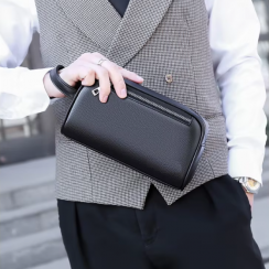 3 Pcs Mens PU Leather Clutch Wallet