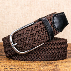 6 Pcs Stretch Braided Woven Belts
