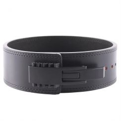 2 Pcs Body Building Support Leather Lever Powerlifting Weightlifting Belt for Men