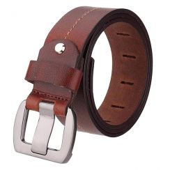 6 Pcs Durable Trendy Mens Genuine Leather Belt